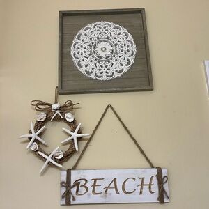 SOLD!!           Beach Decor Set Like New!